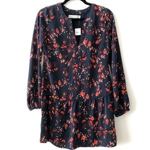 Floral drop waist dress